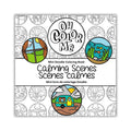 Mini Coloring Book Calming Scenes, 4"x4"