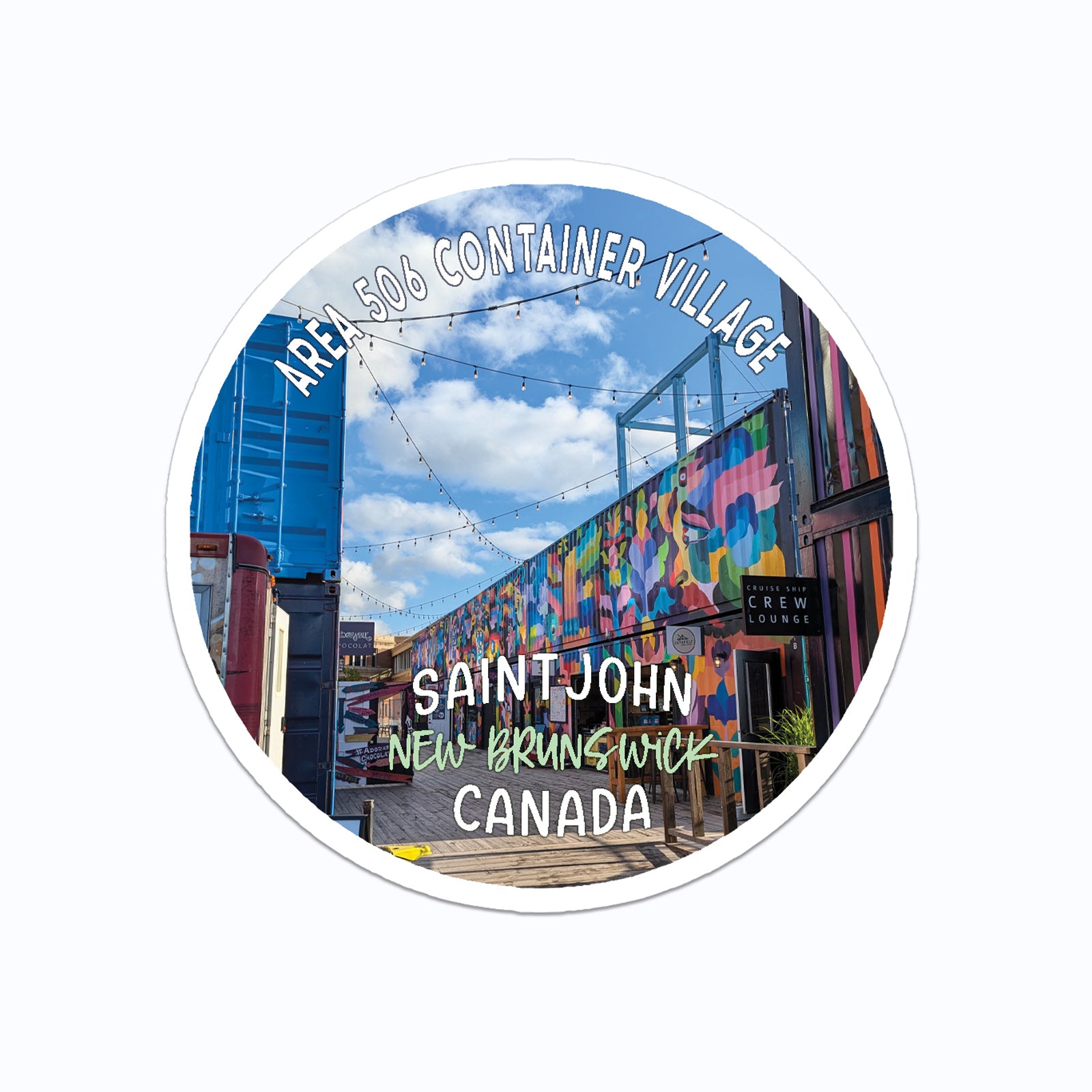 Area 506 Saint John NB Vinyl Sticker