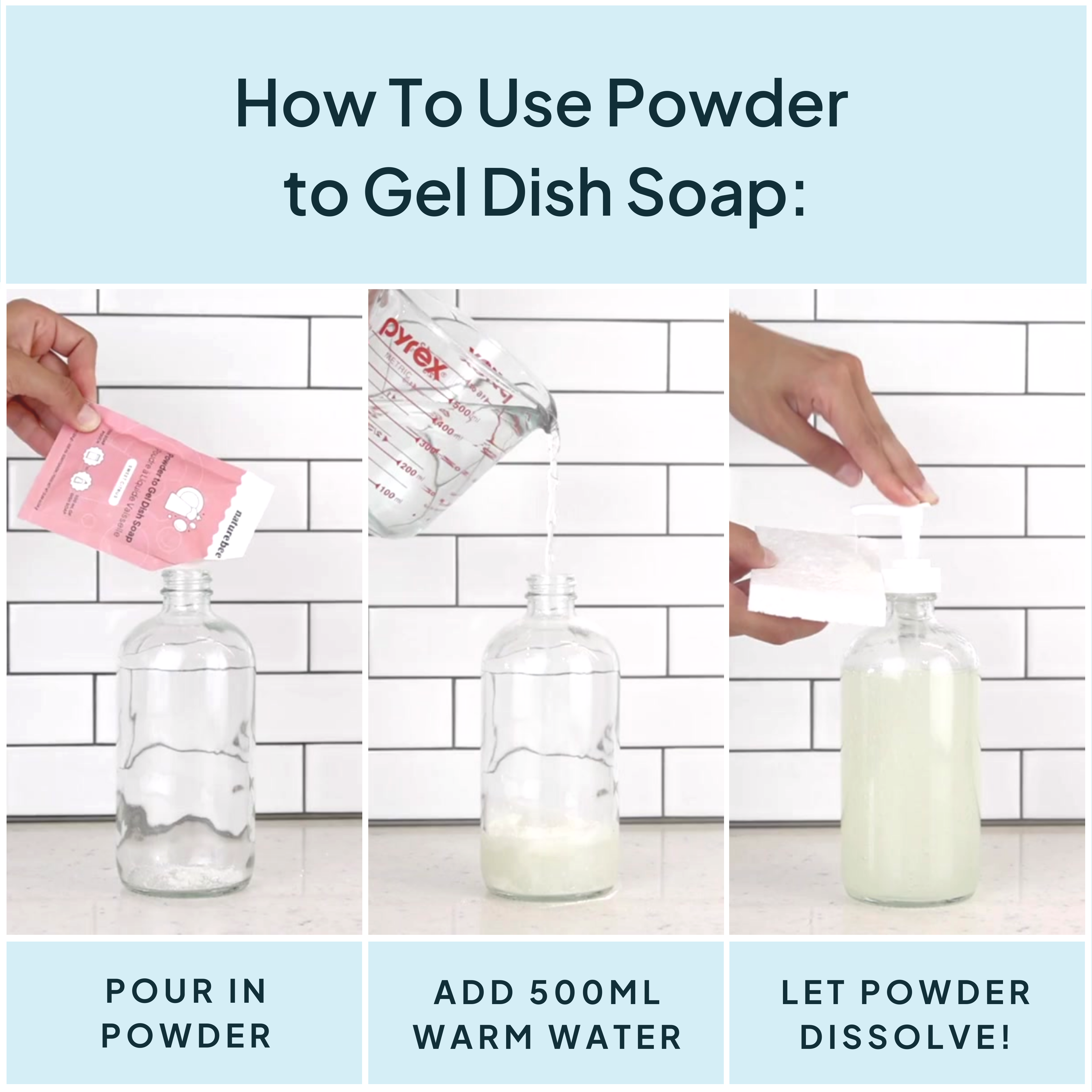 Coastal Mist Dish Soap - Powder to Gel 
