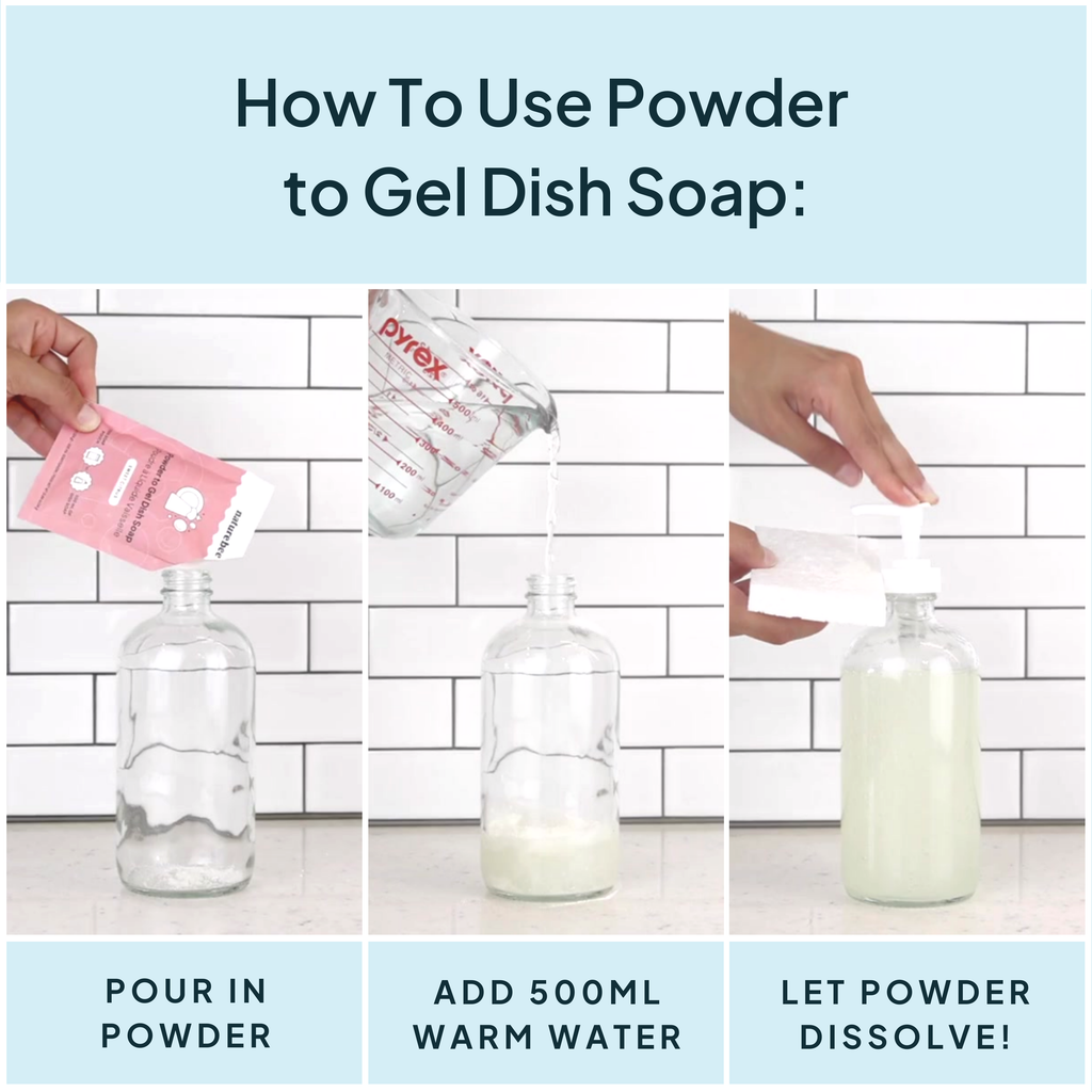 Eucalyptus Mint Dish Soap - Powder to Gel  