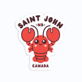 Saint John Cute Lobster Vinyl Sticker