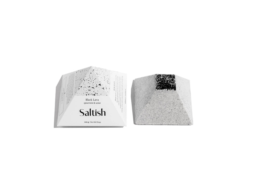 Saltish Soap Black Lava | spearmint & anise