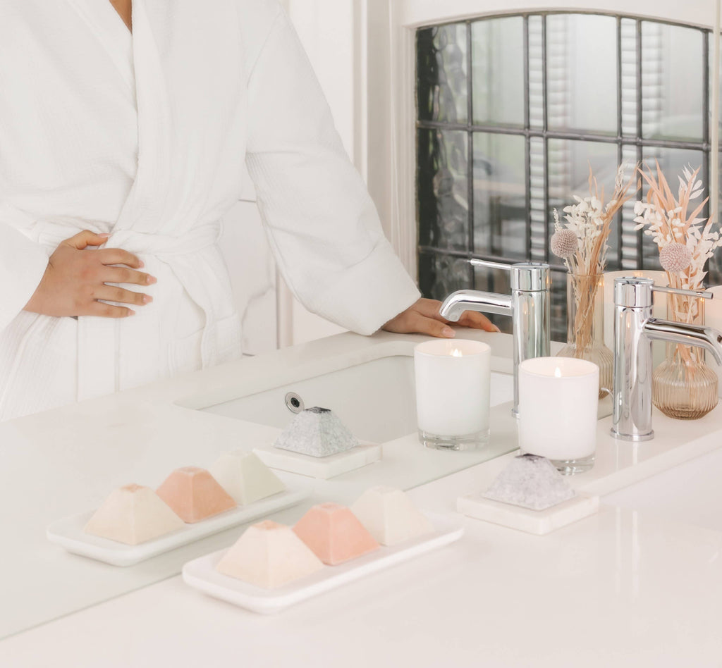 Saltish Soap Rose Quartz | lavender & pink grapefruit