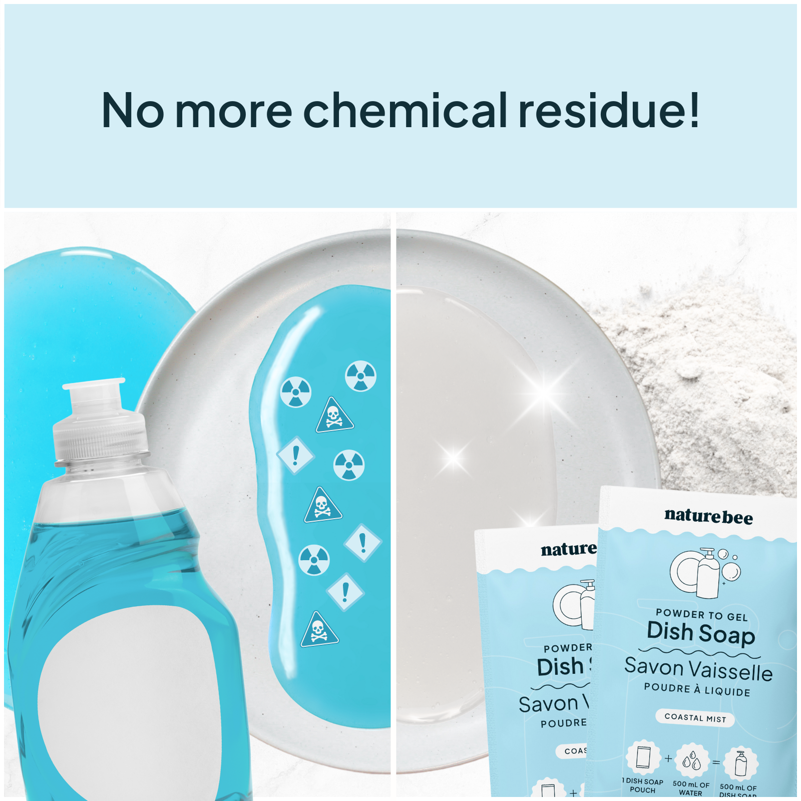 Coastal Mist Dish Soap - Powder to Gel 