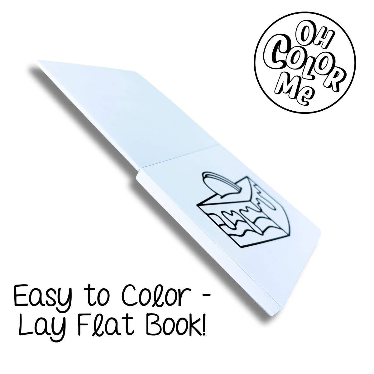 Mini Coloring Book Bugs & Blooms, 4"x4"