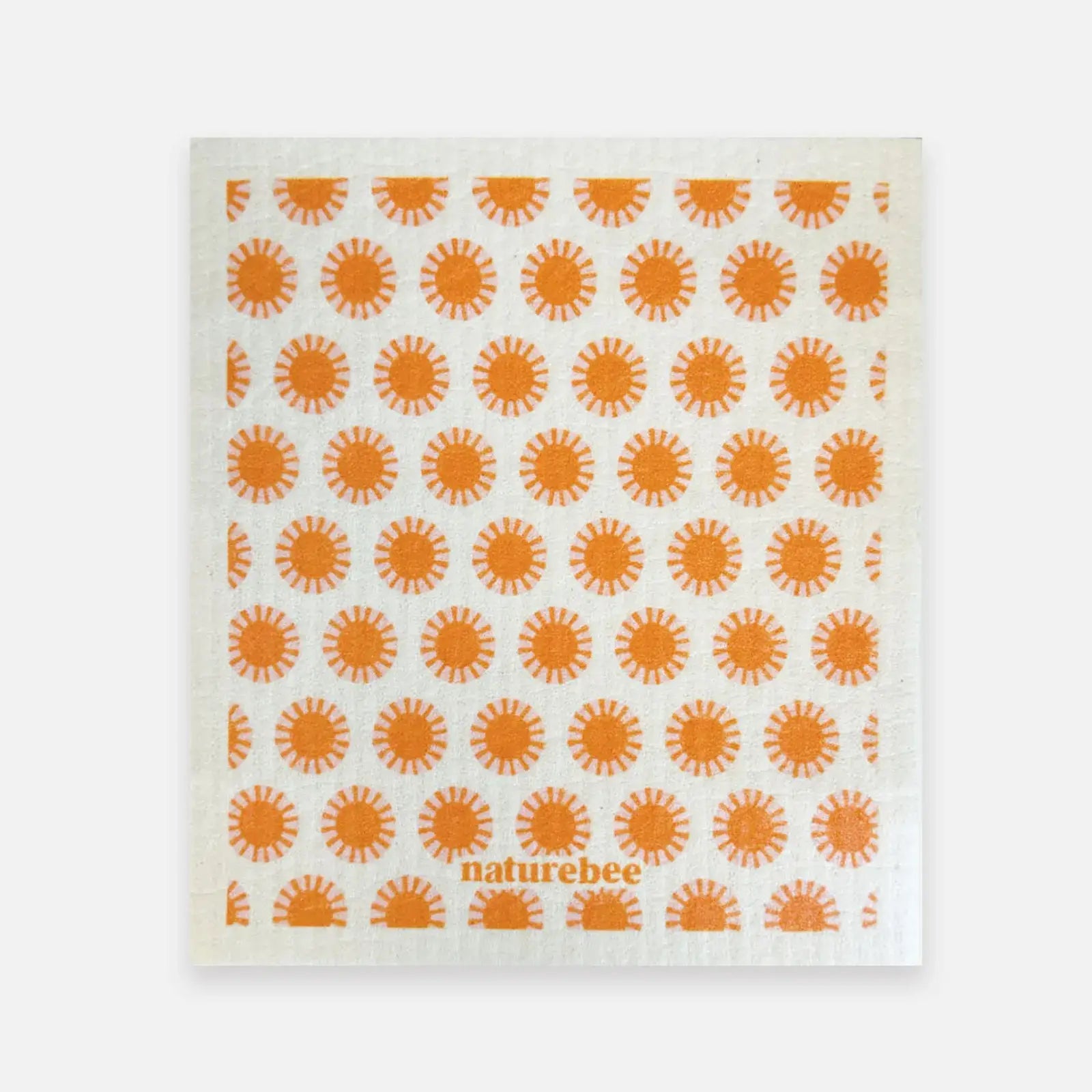 Swedish Sponge Dishcloth Green Leaves