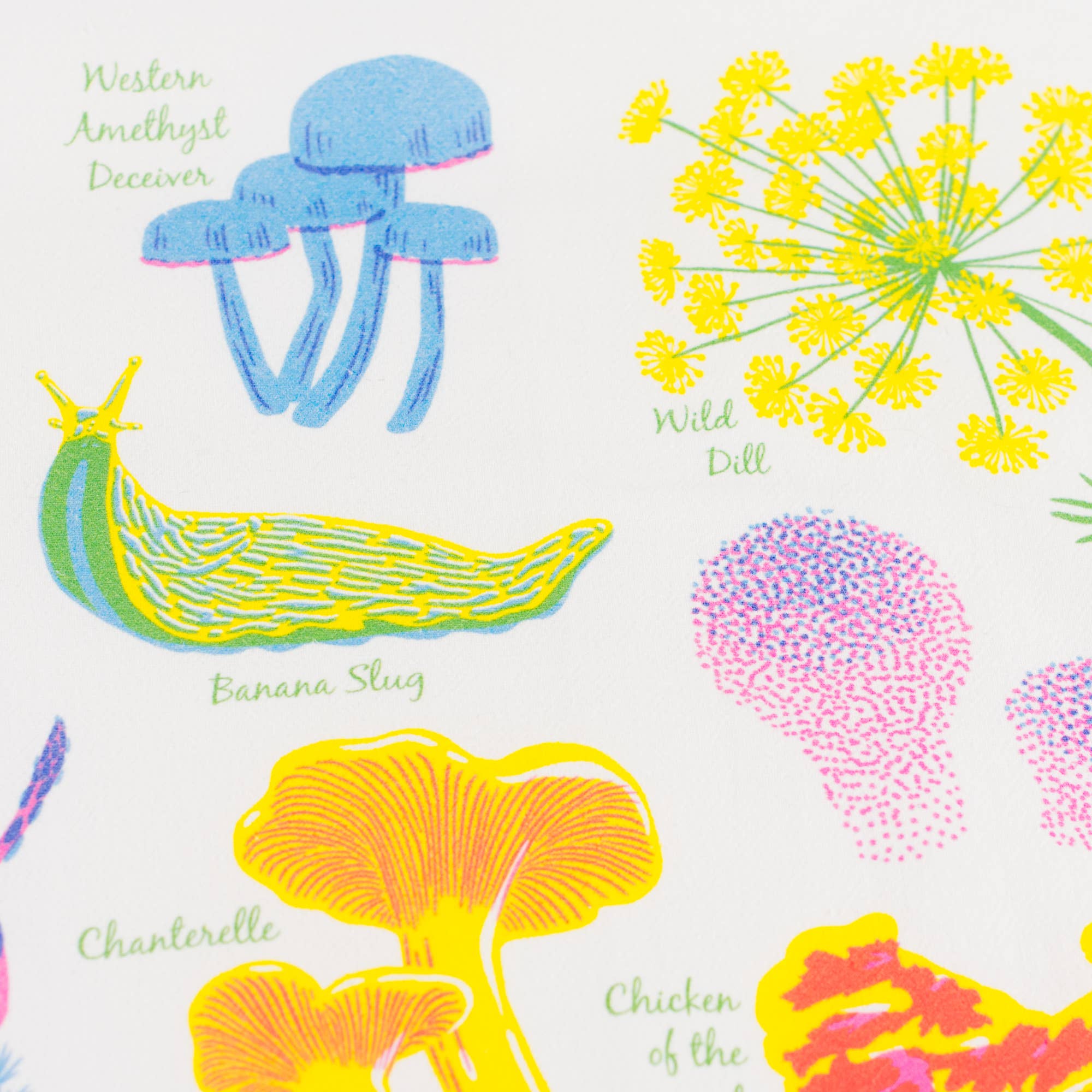 Vibrant  Forest Floor Tea Towel
