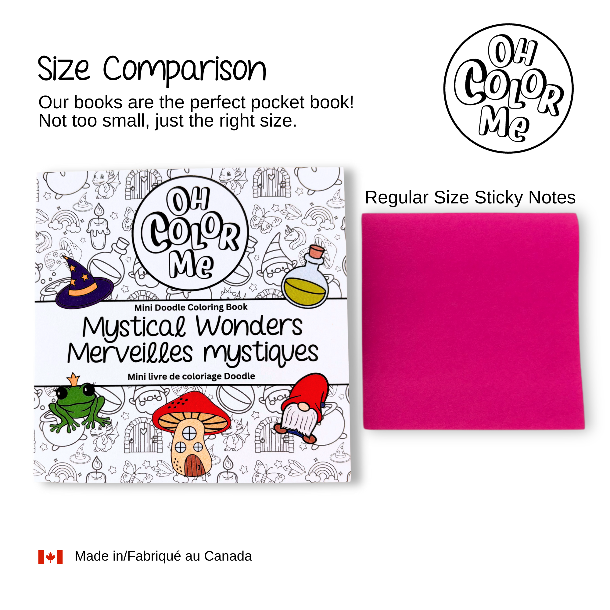 Mini Coloring Book Mystical Wonders, 4"x4"