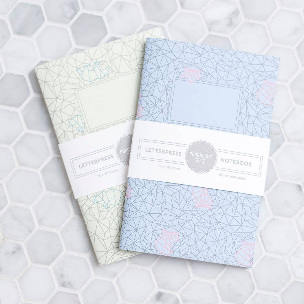 Origami Bear Pocket Letterpress Notebook
