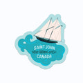Saint John, NB Bluenose Ship Vinyl Sticker
