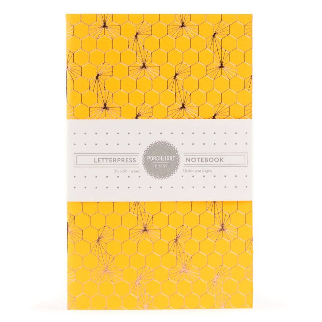Honeycomb Gold Foil Small - Notebook