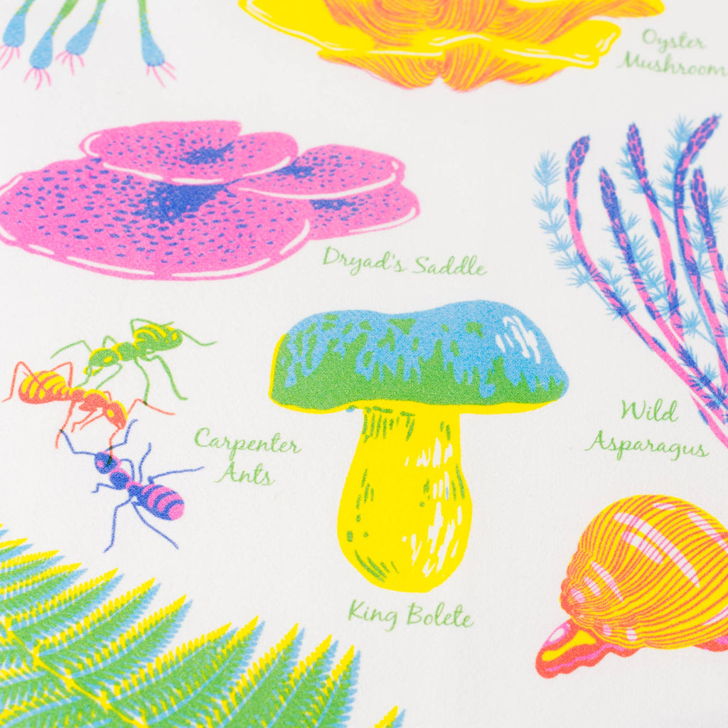 Vibrant  Forest Floor Tea Towel