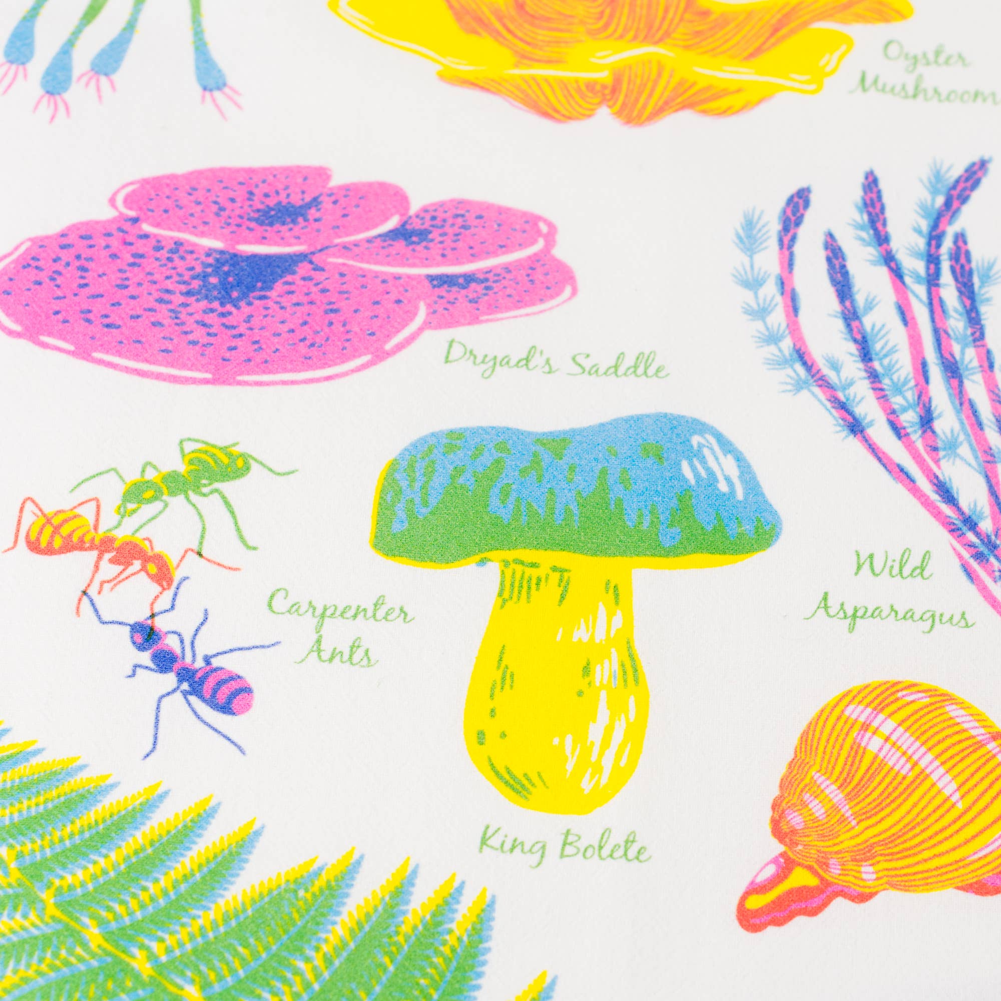 Vibrant  Forest Floor Tea Towel