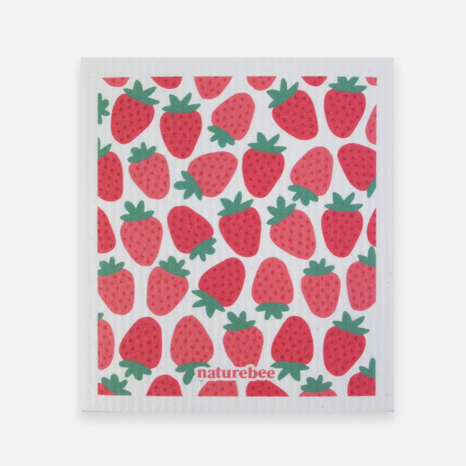 Swedish Sponge Dishcloth Green Leaves