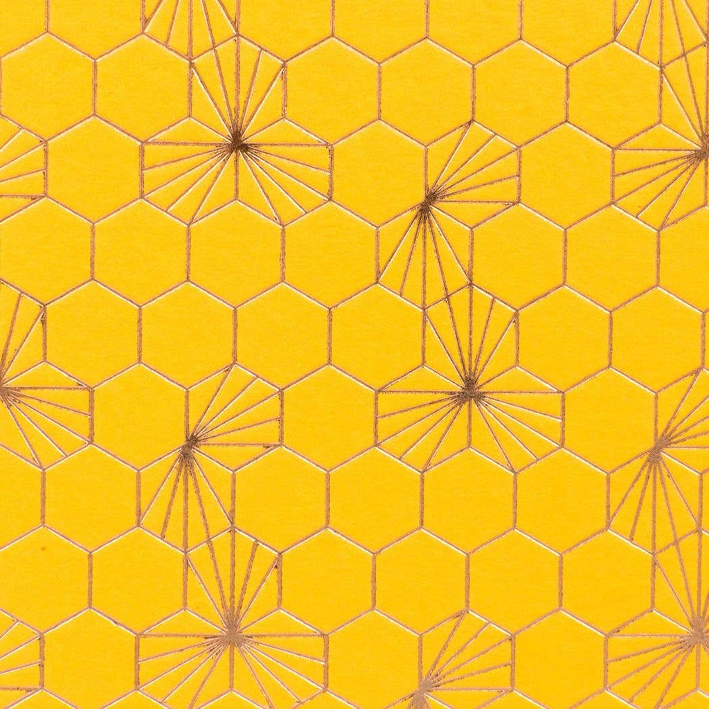 Honeycomb Gold Foil Small - Notebook