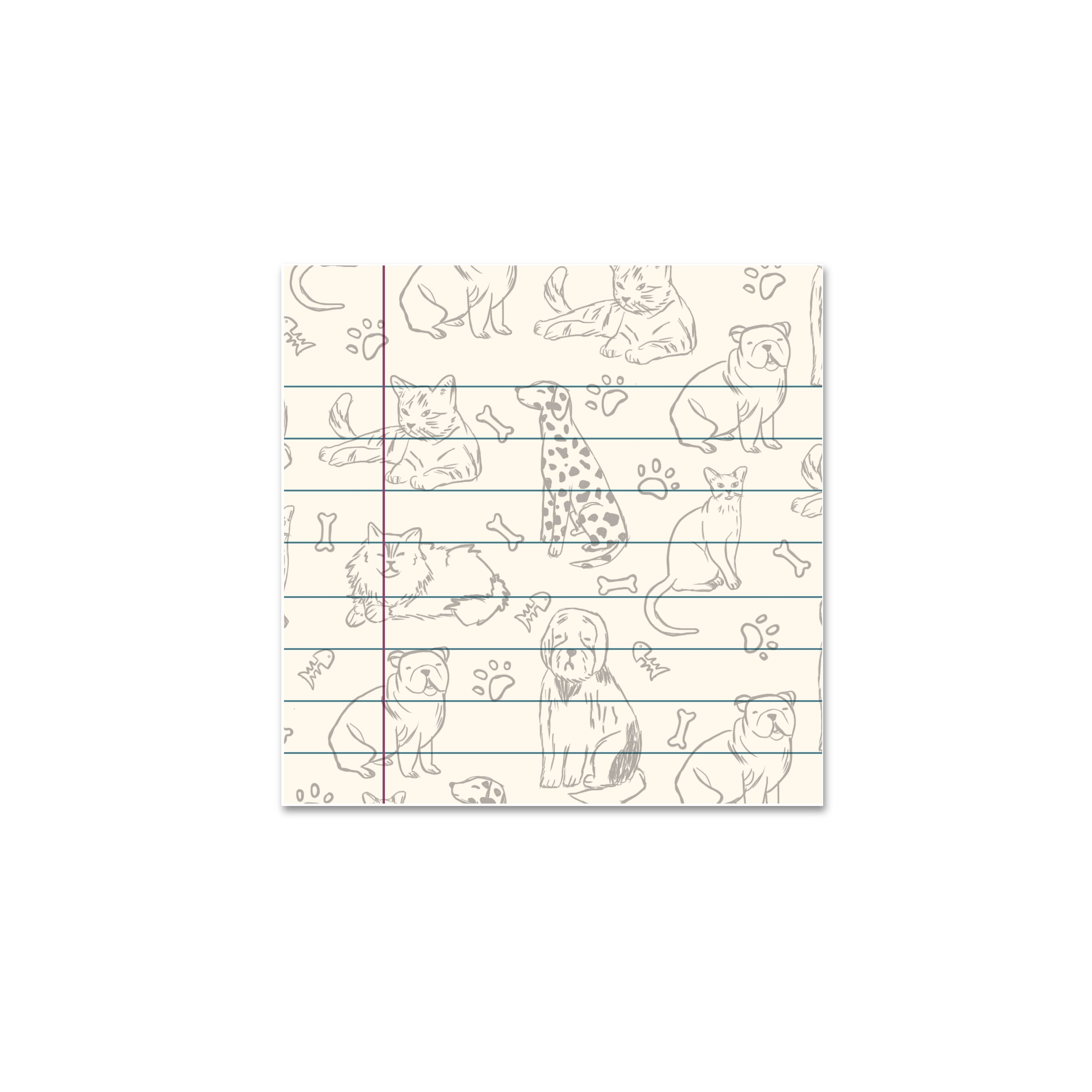 Cat & Dog Sticky Notes