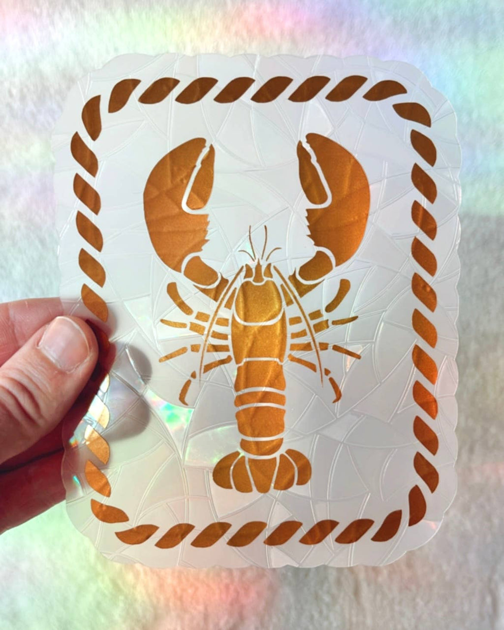 Lobster Suncatcher | Nautical Decor | Coastal Gift