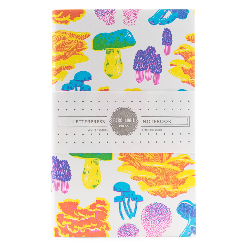 Vibrant Mushroom Fungi Pocket Notebook