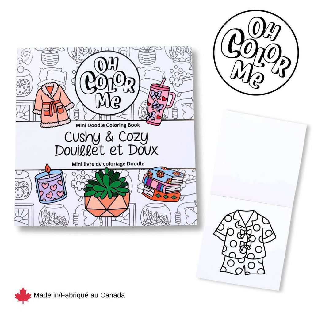 Mini Coloring Book Cushy& Cozy, 4"x4"