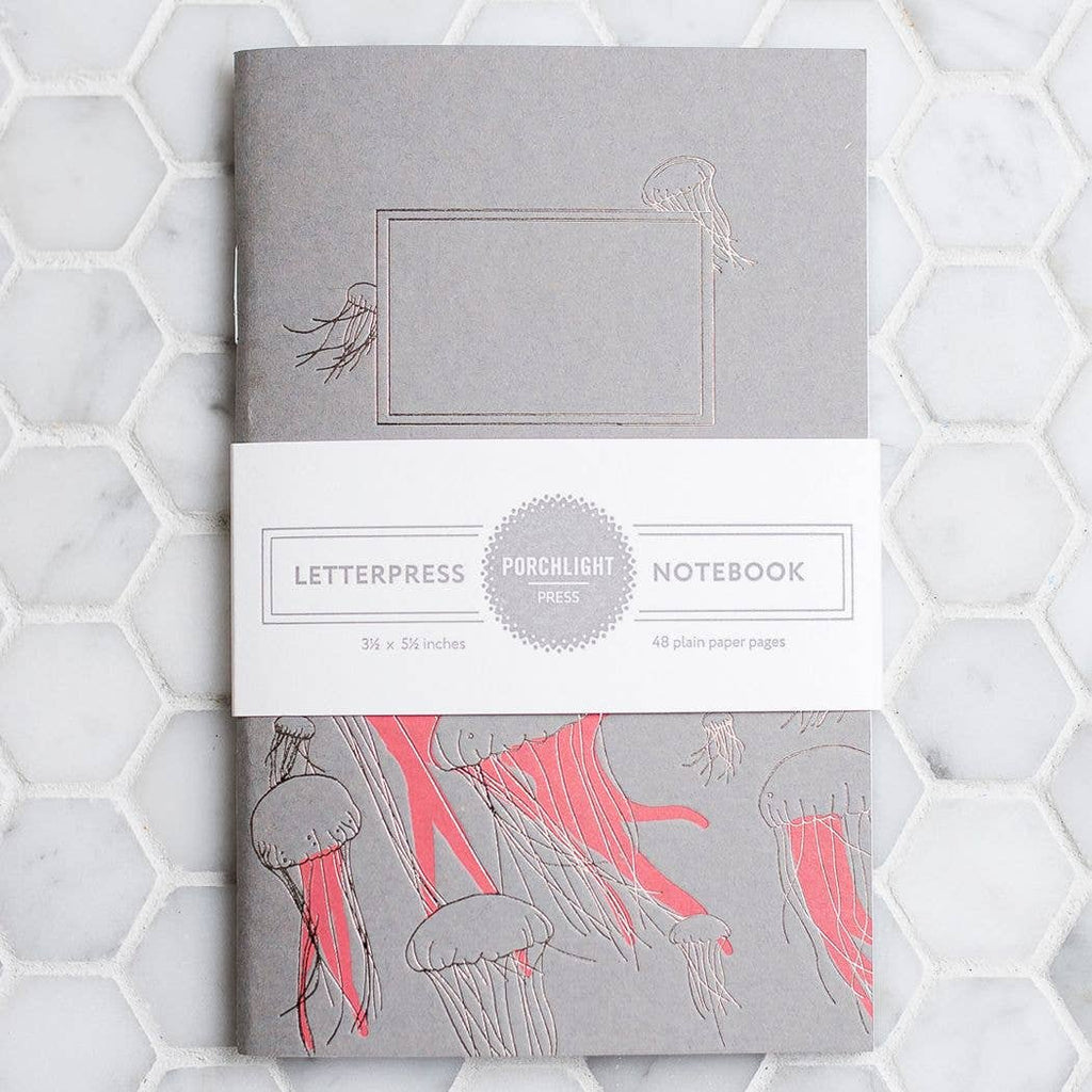 Jellyfish Pocket Letterpress Notebook