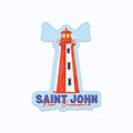 Partridge Island Lighthouse Saint John NB Vinyl Sticker
