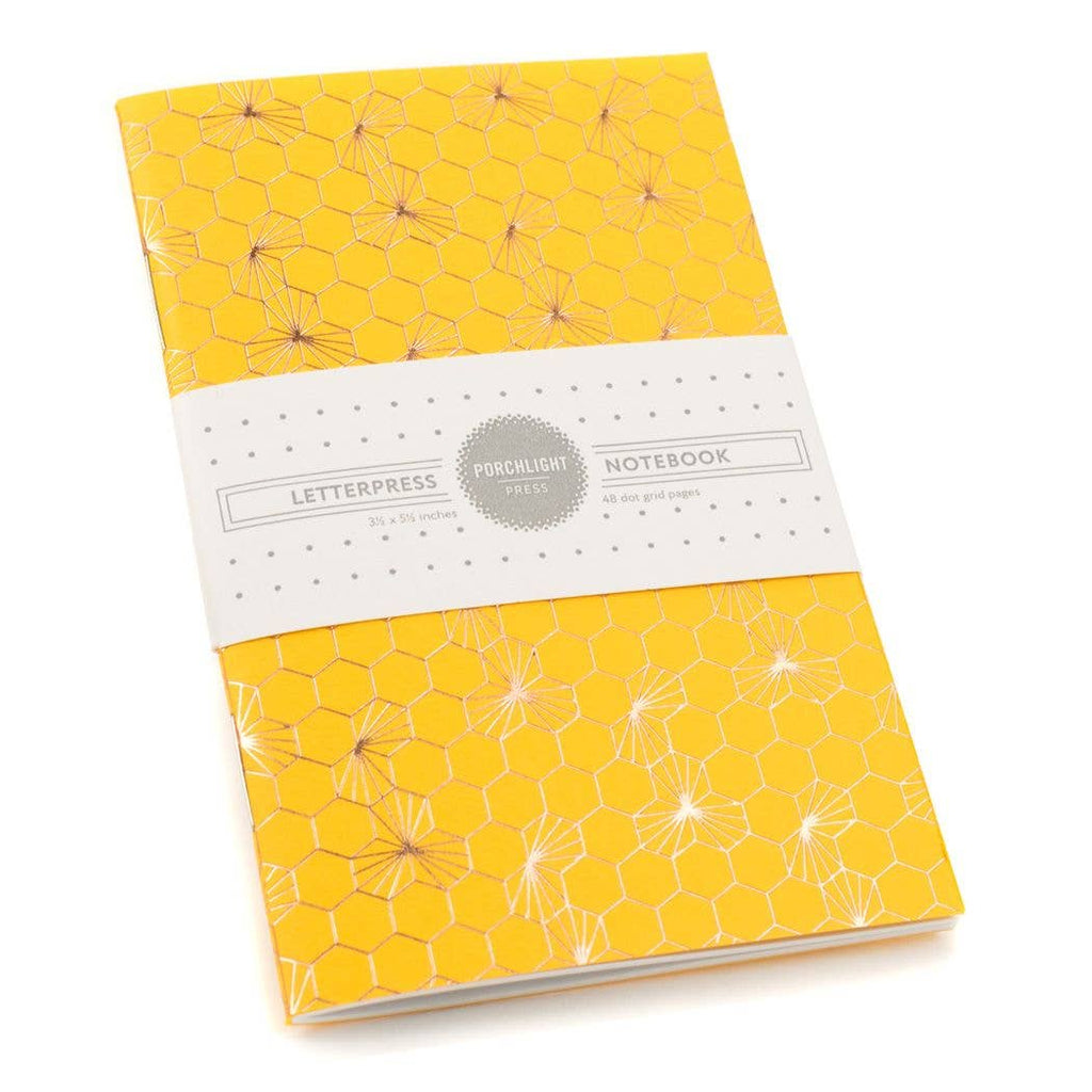 Honeycomb Gold Foil Small - Notebook