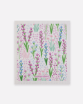 Swedish Sponge Dishcloth Floral Purple
