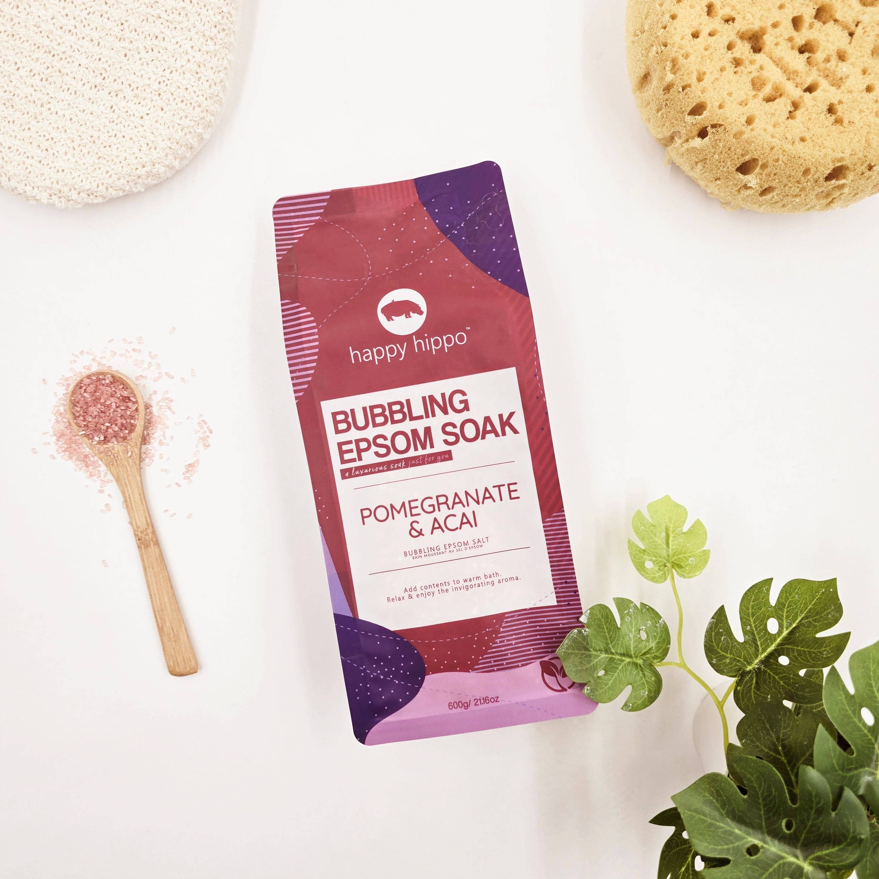 Pomegranate Acai  - Bubbling Epsom Soak 600g