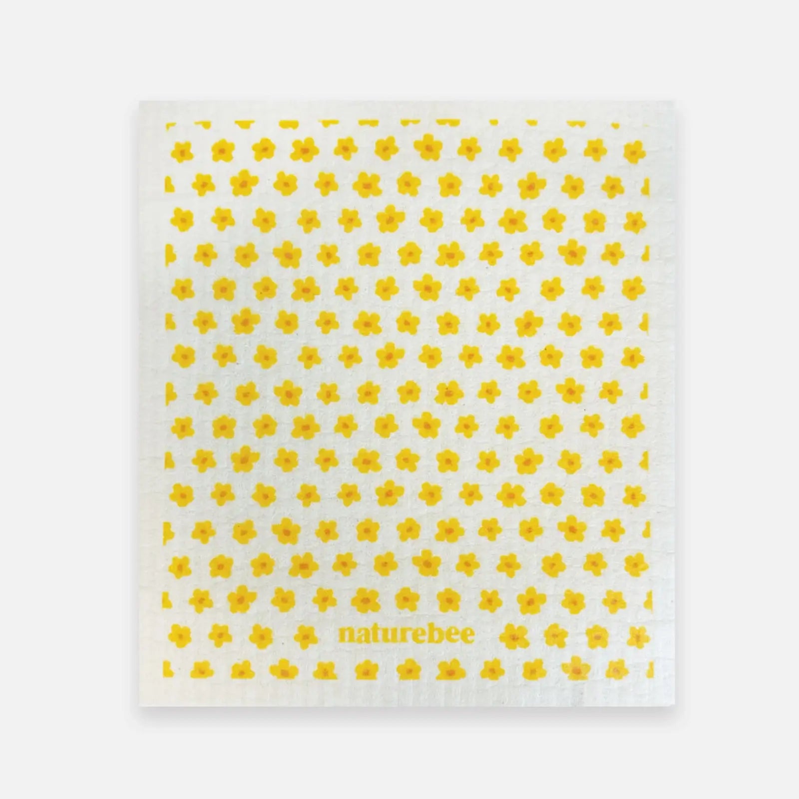Swedish Sponge Dishcloth Green Leaves