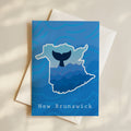New Brunswick Whale Waves Greeting Card