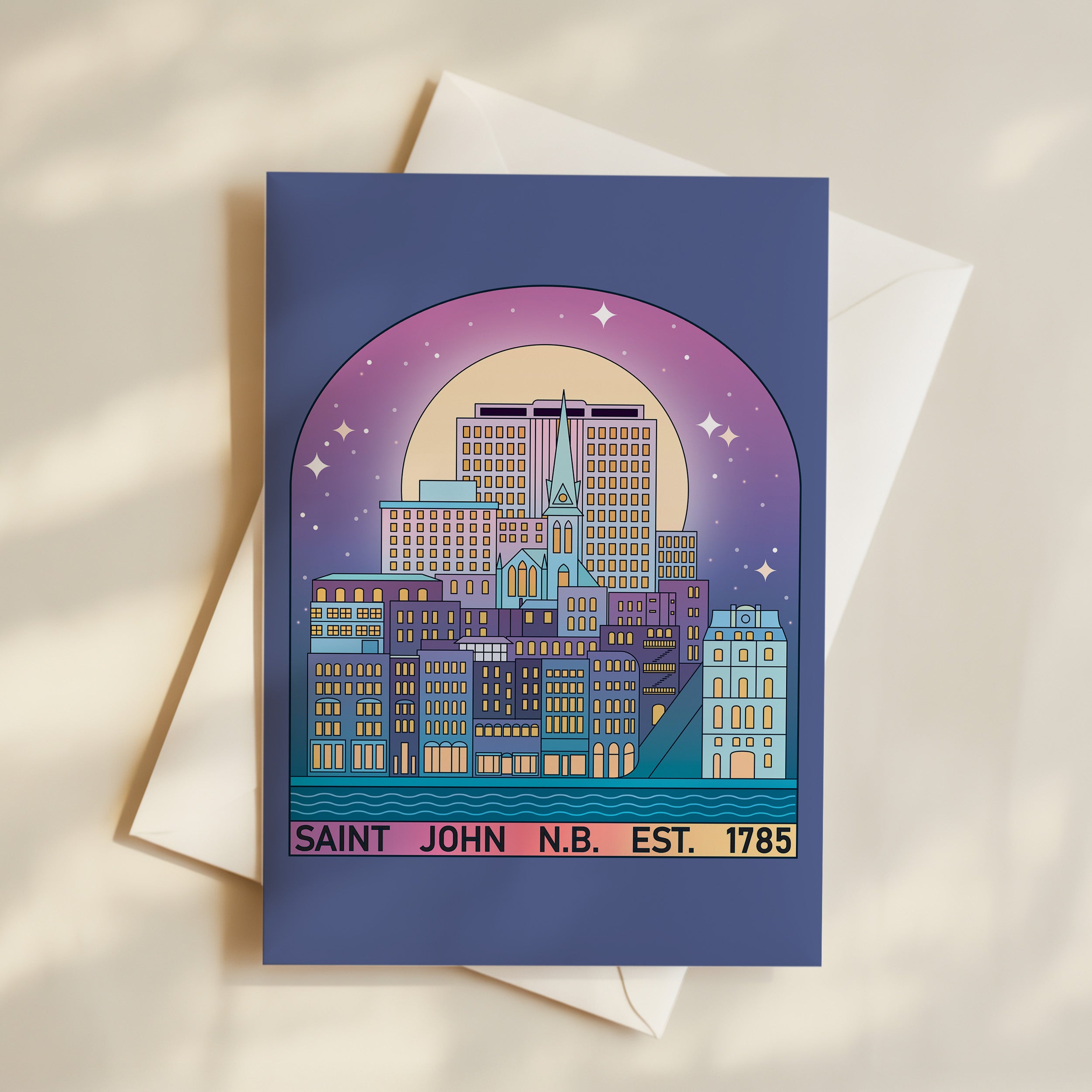 Saint John Night Time Greeting Card