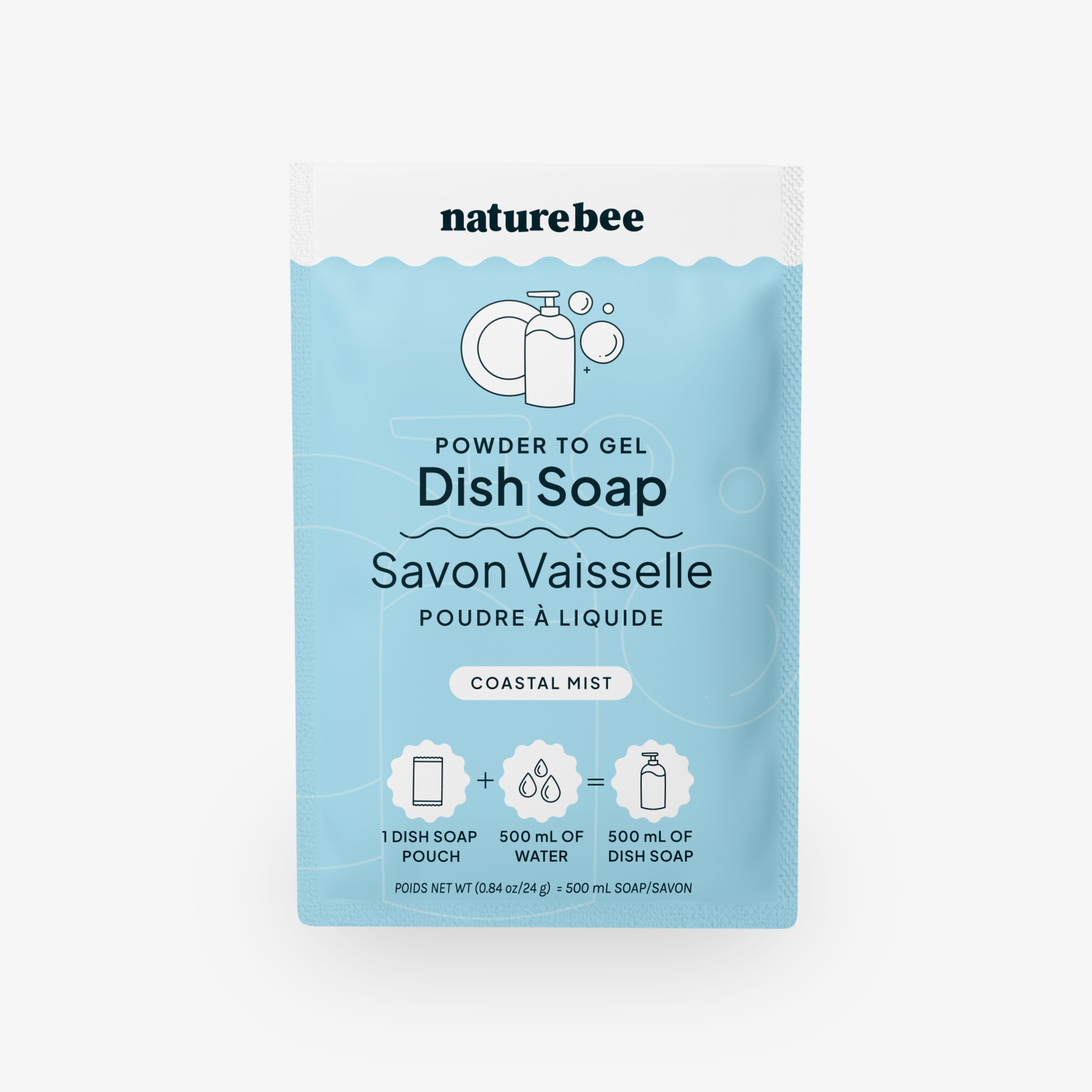 Coastal Mist Dish Soap - Powder to Gel 