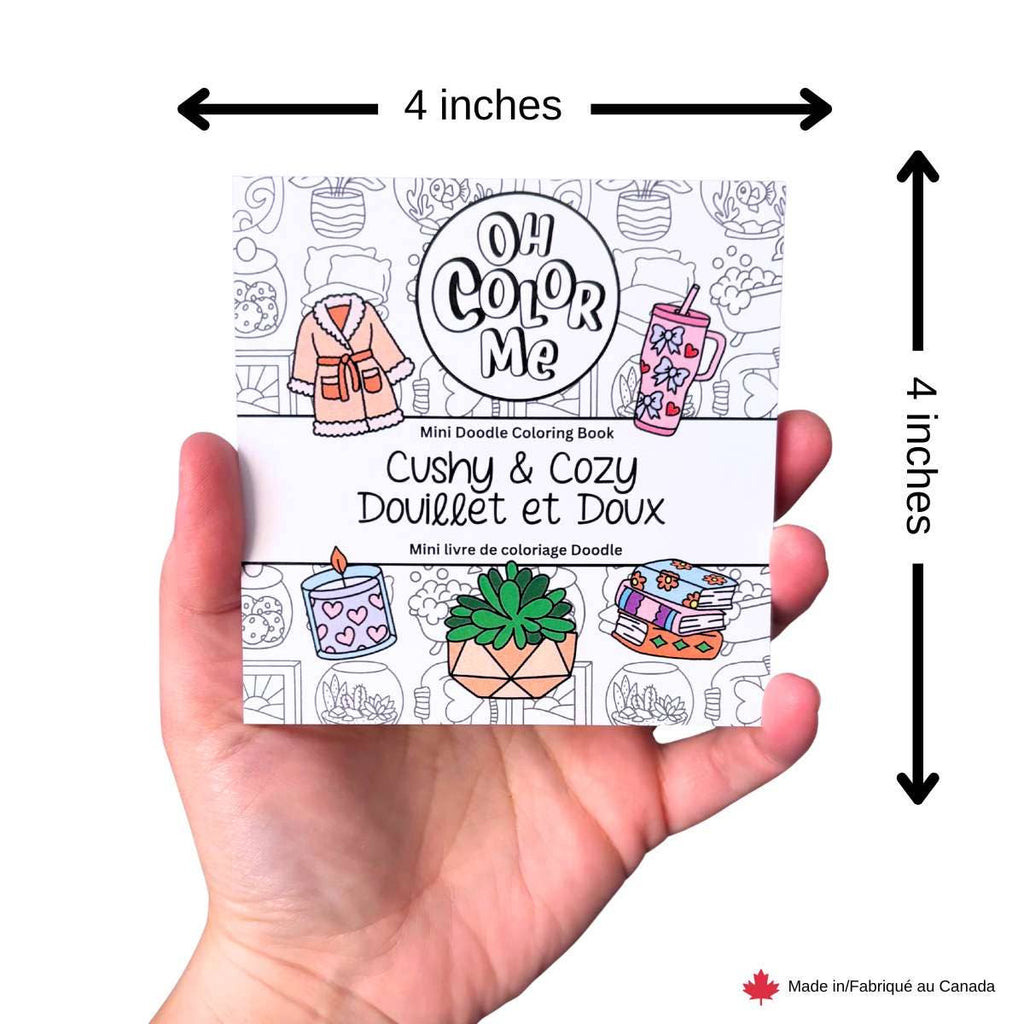 Mini Coloring Book Cushy& Cozy, 4"x4"