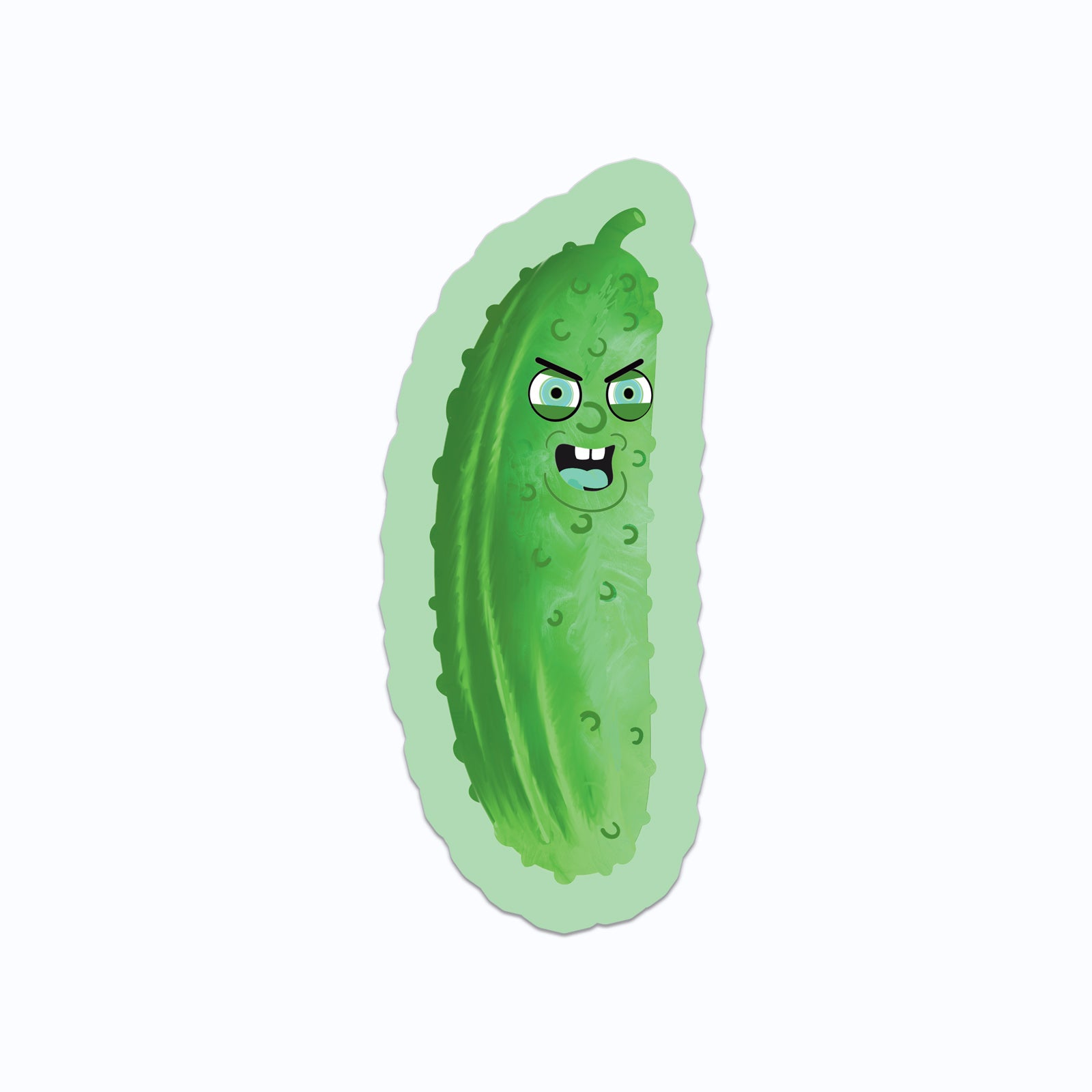 Angry Pickle Vinyl Sticker
