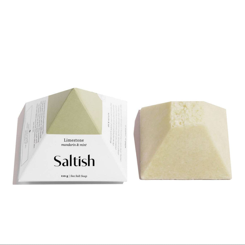 Saltish Soap Limestone | mandarine & mint