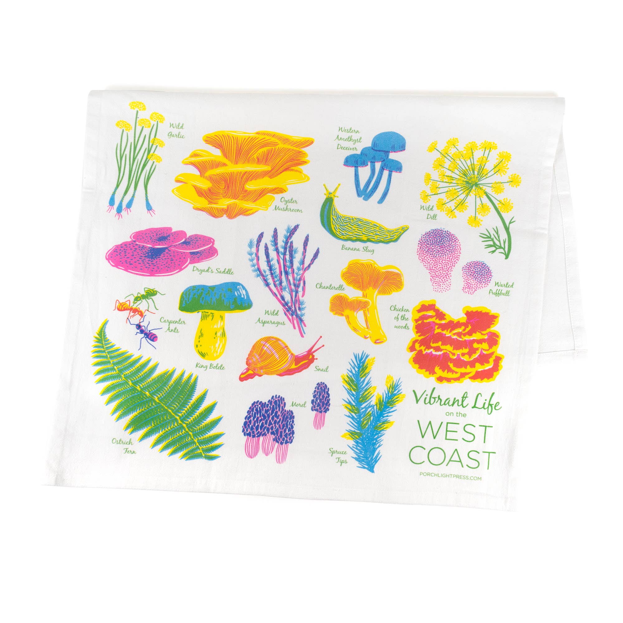 Vibrant  Forest Floor Tea Towel