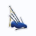 Clear Bagpipes Vinyl Sticker