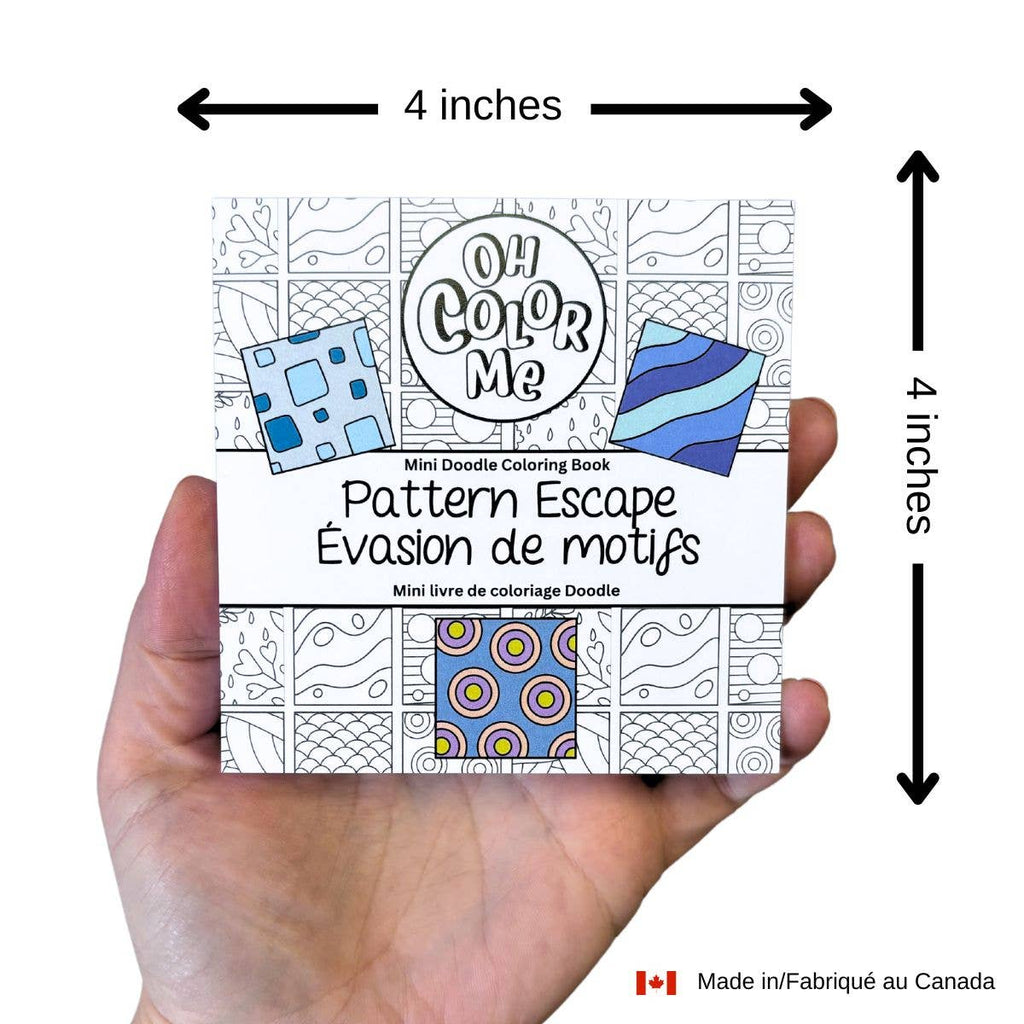 Mini Coloring Book Calming Scenes, 4"x4"