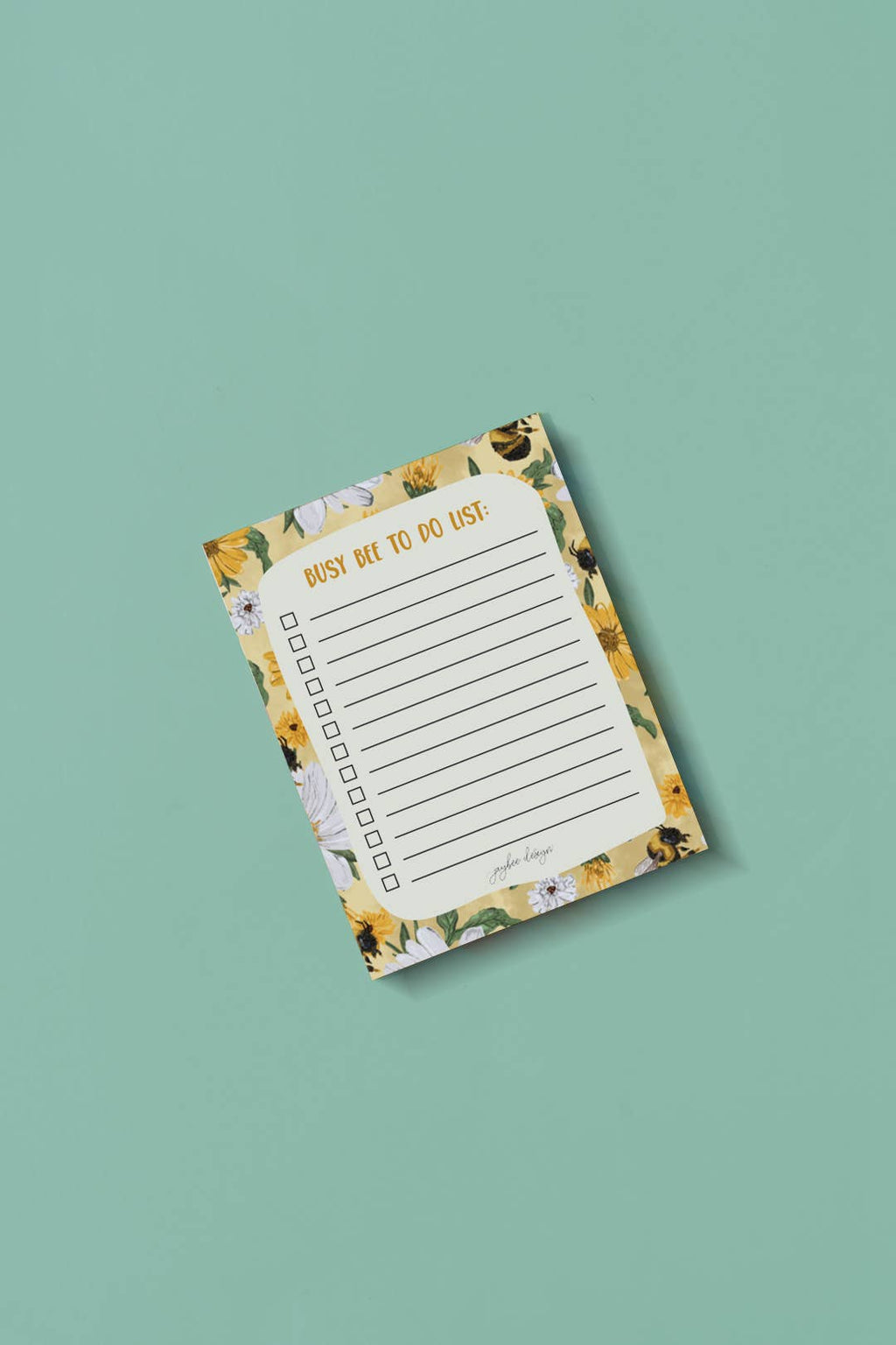 Busy Bee To Do List- 25pg Notepad