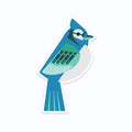 Blue Jay Bird Vinyl Sticker