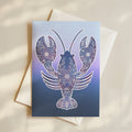 Blue Lobster Greeting Card