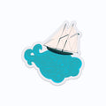 Clear Bluenose Ship Maritime Vinyl Sticker