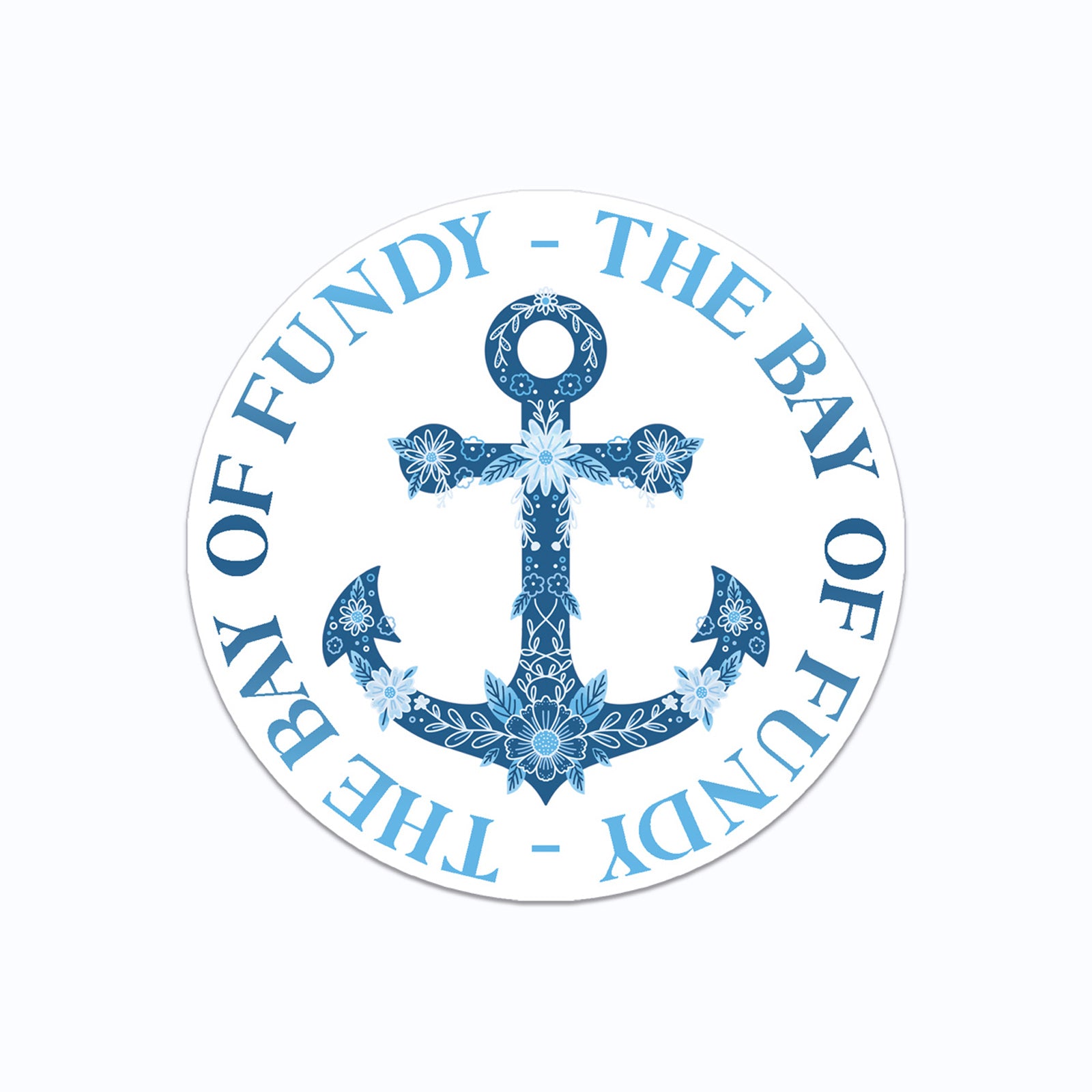 The Bay of Fundy Anchor Vinyl Sticker
