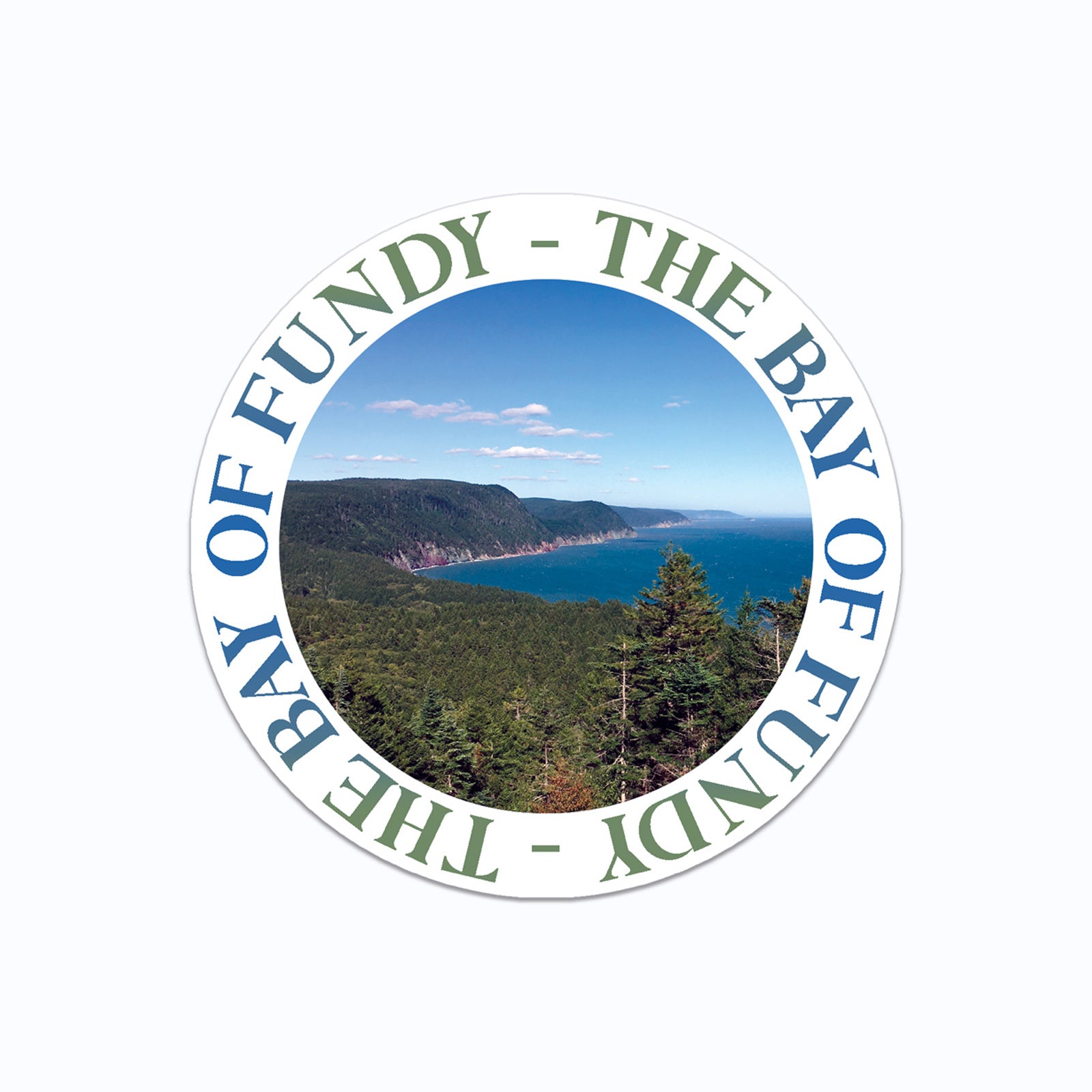 The Fundy Trail Bay of Fundy Vinyl Sticker
