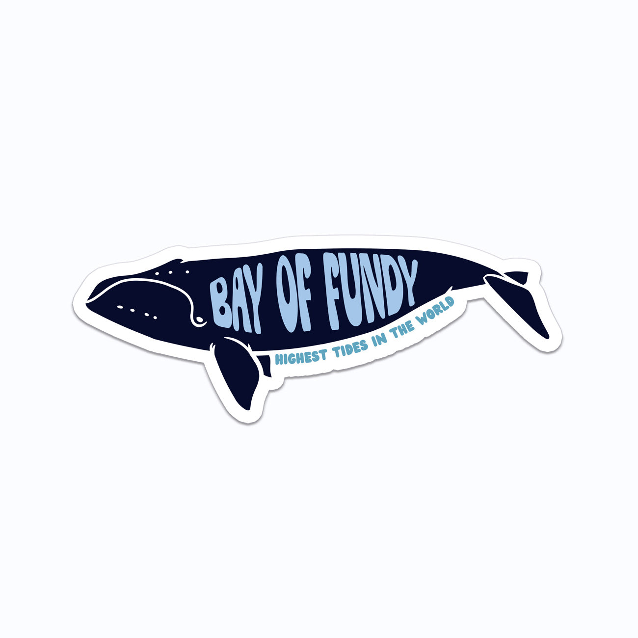 The Bay of Fundy Whale Vinyl Sticker