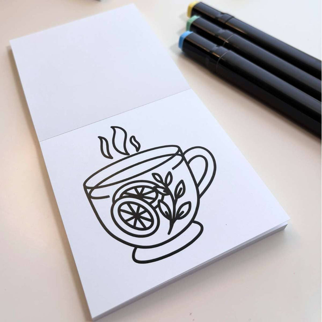 Mini Coloring Book Cushy& Cozy, 4"x4"