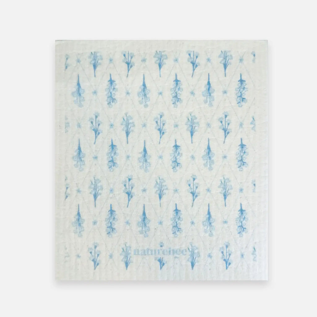 Swedish Sponge Dishcloth Green Leaves
