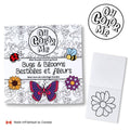Mini Coloring Book Bugs & Blooms, 4"x4"