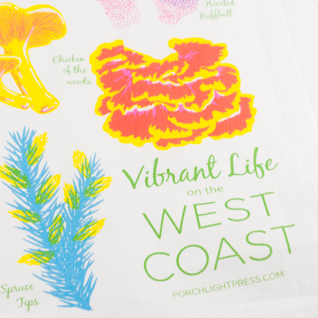 Vibrant  Forest Floor Tea Towel