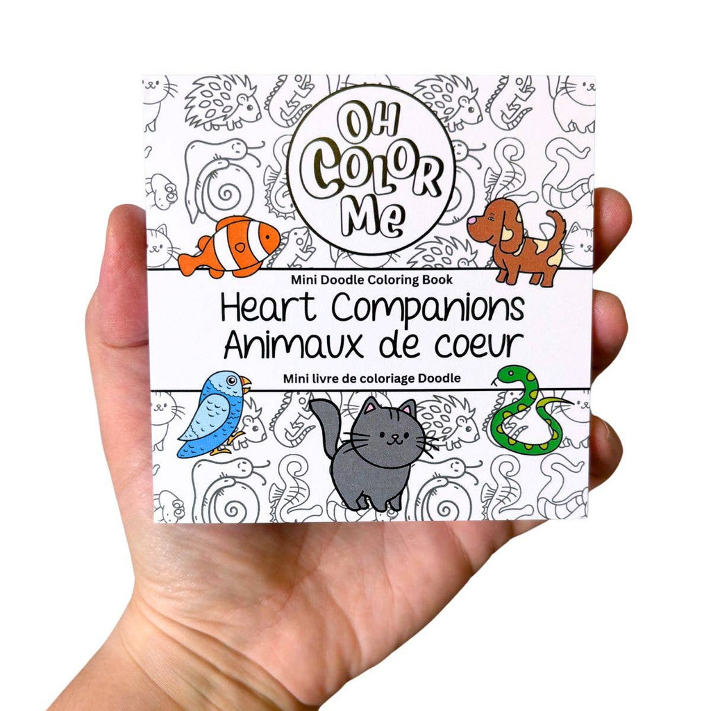 Mini Coloring Book Heart Companions, 4"x4"